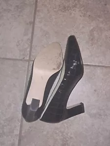 Womans Andrew Geller High Heel Snakeskin Pattern Shoes- Size 6m (Only Worn Once) - Picture 1 of 5