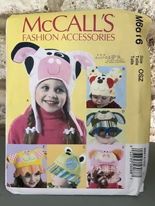 McCall's M6616 Chilldren's Character Hats Fashion Accessories Sewing Pattern - Picture 1 of 1