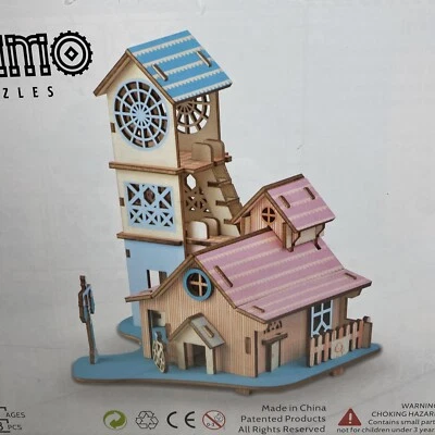 Reality Puzzle Riverside Villa Laser Cut Wood Allessimo  XE-GO54H - Image 1 of 4