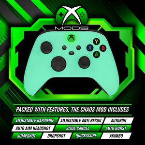 XBOX ONE SERIES RAPID FIRE CONTROLLER - CHAOS ANTI RECOIL MOD - Soft Mint Green - Picture 1 of 8