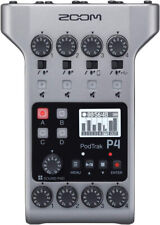 Zoom P4 Podtrak Podcast Recorder 4 Mic Inputs and 4 Headphone Outputs - New