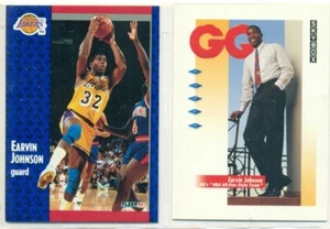 NBA - LOTE DE TARJETAS COLECCIONABLES INSERTADAS DE BALONCESTO -MAGIC EARVIN JOHNSON - 2 CARTAS DIFERENTES - Imagen 1 de 2
