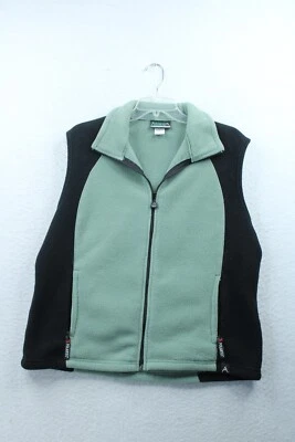 Avalanche Polartec Fleece Black & Green Vest Womens Sz XL - Image 1 of 4
