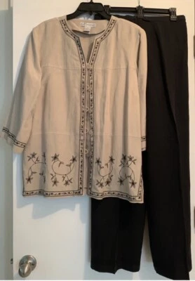 Chaqueta y pantalones Dressbarn ~ talla grande  Foto 1 de 4