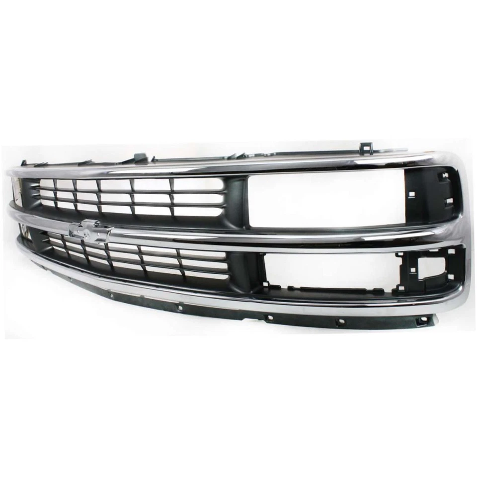 Chrome Grille Surround w/ Black Insert for 1996-2002 Chevrolet Express 1500 Van Foto 1 de 4