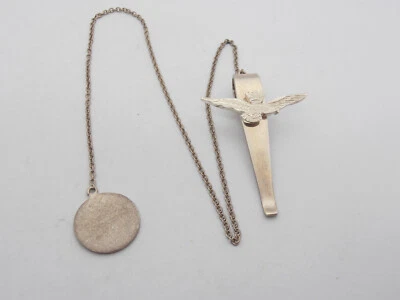 Aeronautica Militare Italiana : Segnalibro in Argento 925 Aquila Brevetto Pilota - Immagine 1 di 3