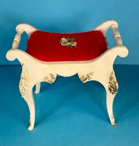 Vintage Susy Goose Barbie Bench Vanity Stool Seat Chair 1964 Doll Furniture - Picture 1 of 4