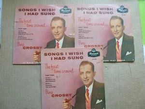 BING CROSBY - SONGS I WISH I HAD SUNG - VOL 1, 2 & 3 - 7" P/S E.P. SINGLES  - Picture 1 of 11