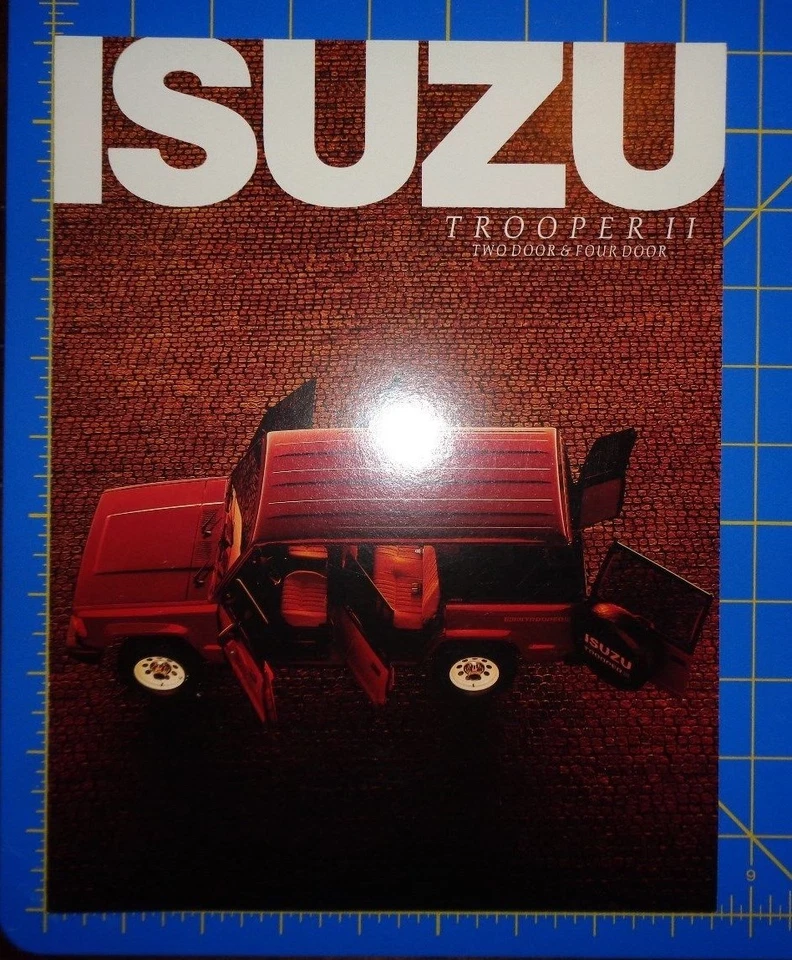 Carpeta de folletos Isuzu Trooper II 1985 original Foto 1 de 1