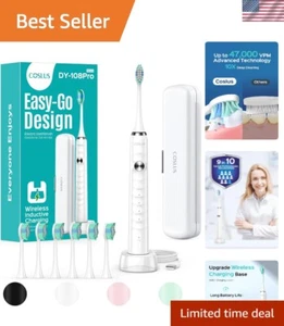 W-Shaped Wireless Electric Toothbrush - Deep Clean, 1000+ Hours Battery Life - Picture 1 of 10