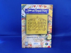 N64 Nintendo 64 Golden Nugget Original Authentic Booklet Manual -Only - Bild 1 von 2