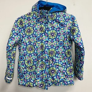 Chaqueta Abrigo de Invierno Hanna Andersson Journeys End Azul Estampado Artístico Talla 140 - Imagen 1 de 13