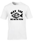 May The Fish Be With You Mens T-Shirt Funny Force Gift Fisherman Fishing Fish