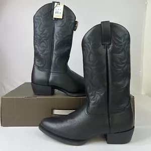 Ariat Herren 14 D M Heritage Westernstiefel Schwarz Deertan Leder Cowboy Runde Spitze - Bild 1 von 12