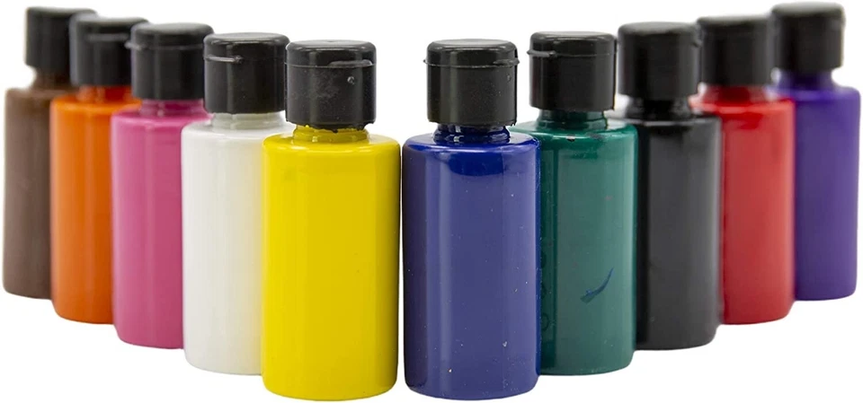 SÜDOR Acrylfarben-Set für Kinder. Schulmalfarben, Temperafarben. 10 Malfarben je 40ml