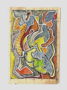 Ruth Horton beeindruckend kleines Abstract auf Papier um 1920! - Bild 1 von 1