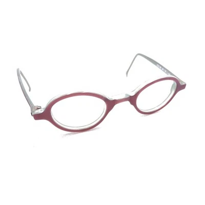 Anne Et Valentin ZOZ 00L Maroon Teal Round Eyeglasses Frames 38-20 142 France - Image 1 of 4
