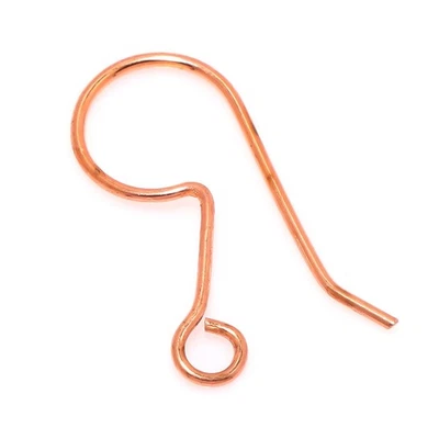 175 PCS 22X10MM SOLID COPPER EARRING WIRE GENUINE COPPER 496 - Image 1 of 3