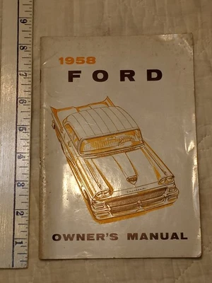 Used 1958 Ford Car Owner's Manual Fairlane 500 Custom 300  - Image 1 of 4