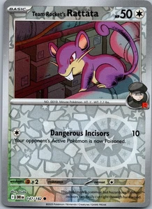 Team Rocket's Rattata Reverse Holo SV10: Destined Rivals 147/182 NM - Bild 1 von 2