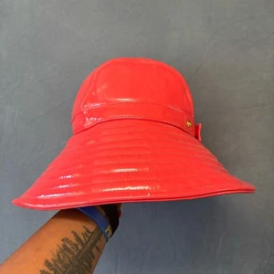 Cappello antipioggia Eric Javits New York vintage preparazione accademia impermeabile tesa larga unico raro - Foto 1 di 9