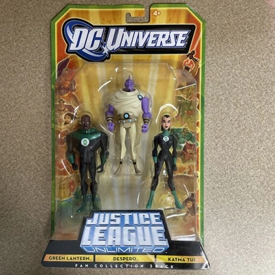 DC Universe Liga de la Justicia Ilimitado Paquete de 3 Linterna Verde, Despero, Katma Tui Foto 1 de 2