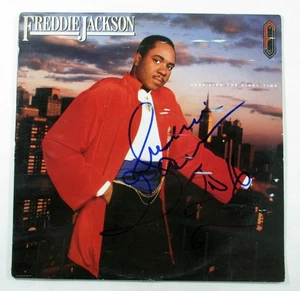 Freddie Jackson Signed LP Record Album Just Like The First Time w/ AUTO DF018350 - Imagen 1 de 3