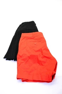 J Crew Damen Plissee Minirock Chino Shorts schwarz rot Größe 4 Paket 2 - Bild 1 von 6