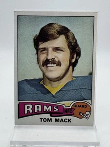 1975 Topps #420 Tom Mack Football Card Los Angeles Rams - Picture 1 of 2