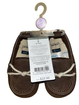 Мокасины Carter's коричневая кожа для ребенка ясельного возраста 6-9 М - Изображение 1 из 4