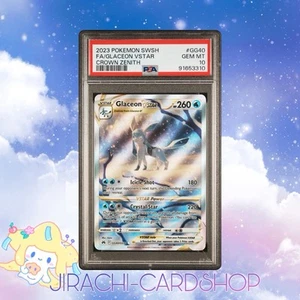PSA 10 Glaceon Vstar GG40/GG70 Crown Zenith Full Art Pokemon Card - Picture 1 of 4
