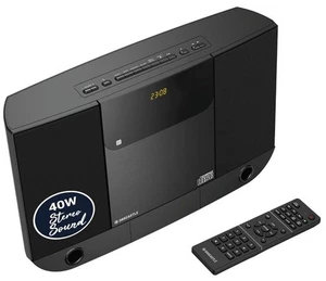 Wall Mountable CD Player with Bluetooth | Compact 40W Hi-Fi Stereo System - Picture 1 of 6