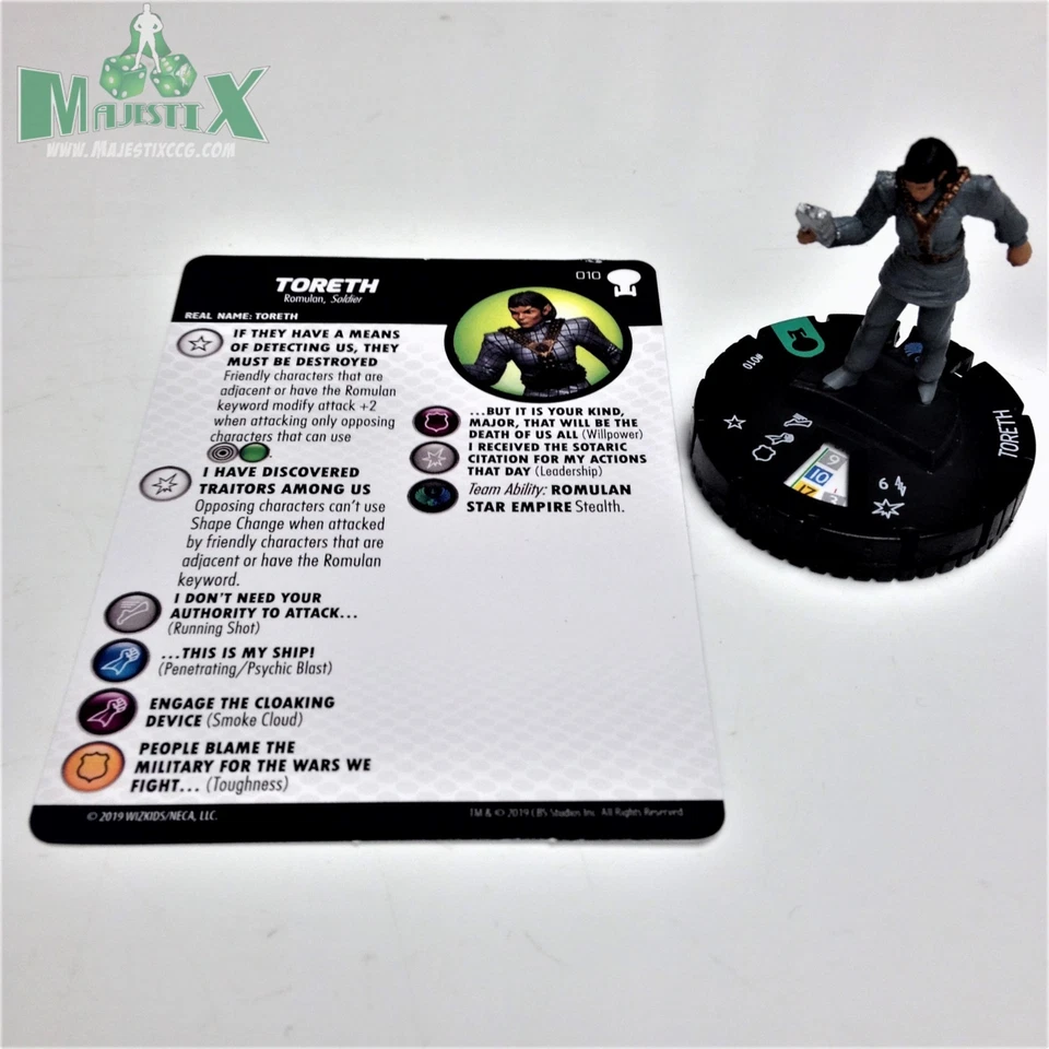 Heroclix Star Trek: To Boldly Go set Toreth #010 Uncommon figure w/card! - Image 1 of 1