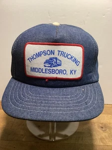 Vintage Thompson Trucking SnapBack Trucker Hat/Cardinal Made In The USA - Picture 1 of 6