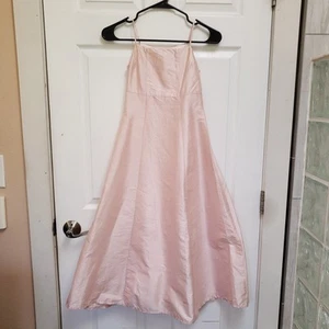 Monkey Wear Pink 100% Brushed Silk Sleeveless Maxi Dress Gown Girls Size 7 - Picture 1 of 9