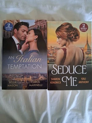 Mills And Boon 2 in 1 Modern Romance Paperbacks.  An Italian Temptation. - Image 1 of 2