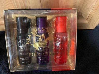 Beverly Hills Polo Club Hombre Body Spray 3 Spray Set Clásico Champion Blaze Nuevo Foto 1 de 2