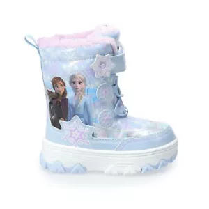 Disney Frozen Elsa Anna Winter Snow Boots Toddler Girls Size 11 NEW NIB - Picture 1 of 4