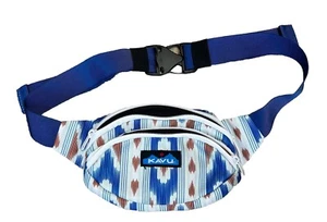 Kavu Spectator River Ikat Tasche Bauchtasche Umhängetasche Blau Neu ohne Etikett - Bild 1 von 6
