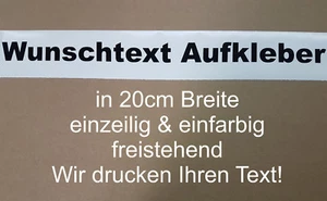 2 x Wunschtext Aufkleber in 20cm Länge Auto Domain Beschriftung Schriftzug - Bild 1 von 4