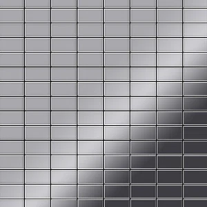 Mosaico azulejo metal macizo acero inoxidable alto brillo gris 1,6 mm Bauhaus-S-M - Imagen 1 de 6