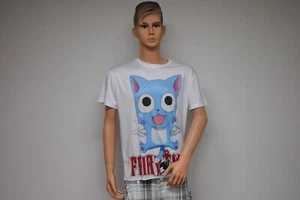 TS76 Anime T-Shirt Fairy Tail Happy Manga Cosplay Style Gr.XL - Bild 1 von 2