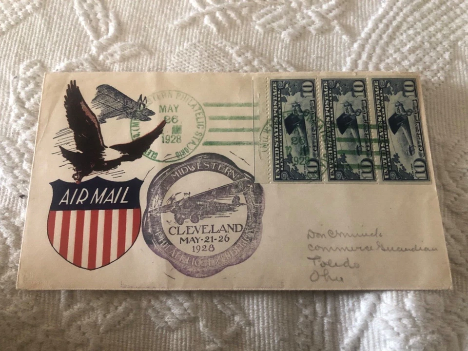 C10 A  FIRST DAY COVER WITH TAB & CACHET VF - Image 1 of 1