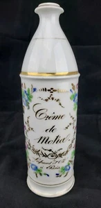 RARA antica bottiglia porcellana dipinta Creme De Moka Parigi moka art deco nouveau - Foto 1 di 12