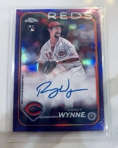 2024 Topps Chrome - Rookie Autographs #RA-RW Randy Wynne (AU, RC) T-Purple /250 - Picture 1 of 2