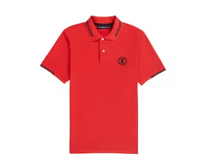 Polo uomo Psycho Bunny Santa Fe cotone piqué B6K218Y1PC rosso peperoncino XL - Foto 1 di 2