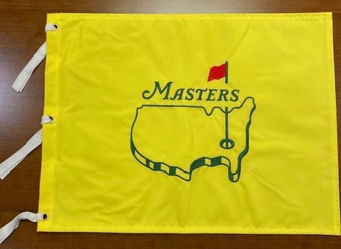 Masters Embroidered Pin Flag - UNDATED - NEW in plastic sleeve Cover
