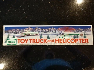 NEU 1995 HESS Spielzeug LKW und Hubschrauber Neu im Karton KOSTENLOSER VERSAND - Bild 1 von 4