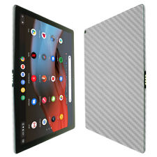 Skinomi TechSkin Silver Carbon Fiber & Screen Protector for Google Pixel Slate