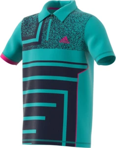 Adidas Seasonal Polo Kids' Shirt Turquoise DM5023 - Picture 1 of 2